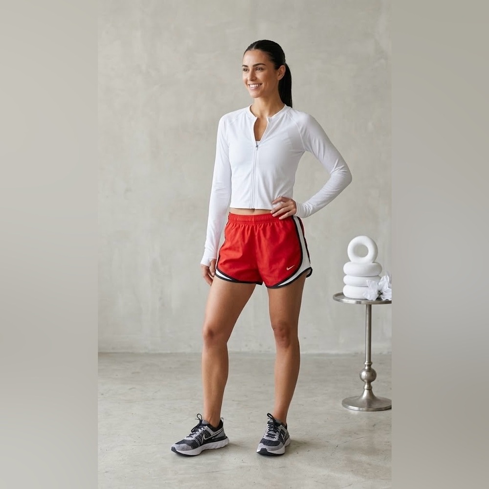 Nike Women's Red Athletic Shorts SIze S